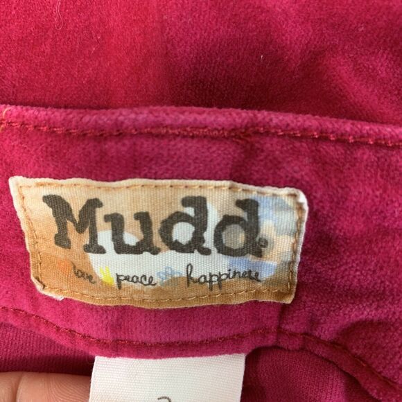 Mudd Junior Teens Skinny Pants Size 3 Red Suede Low Rise L28 x W30 - Picture 6 of 8